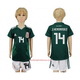 Maillot/Tenue Mexique Javier Hernandez 14 Enfant Domicile Coupe du monde 2018
