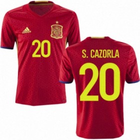 Maillot/Tenue Espagne SANTI CAZORLA Domicile Euro 2016