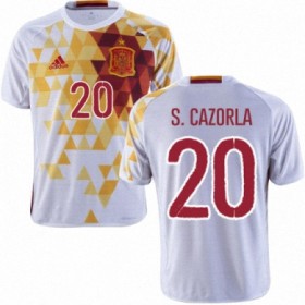 Maillot/Tenue Espagne SANTI CAZORLA Exterieur Euro 2016