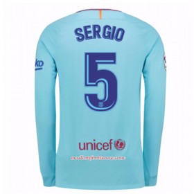 Maillot/Tenue Barcelone Manche Longue Sergio Busquets 5 Exterieur 2017/2018