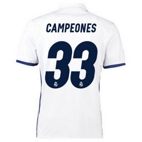 Maillot/Tenue Real Madrid champions 33eme titre de ligue 2017 blanc