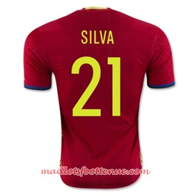 Maillot de SILVA Espagne Domicile Euro 2016