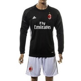 Maillot/Tenue AC Milan Manche Longue Gardien noir 2016/2017