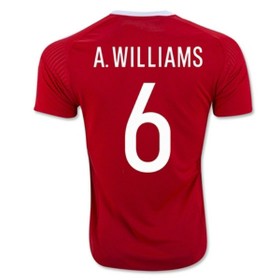 Maillot de A WILLIAMS Pays de Galles Domicile Euro 2016