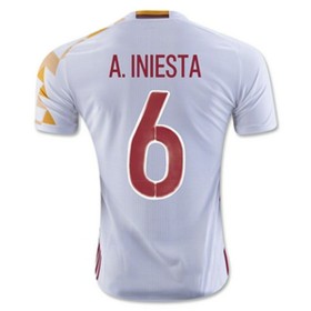 Maillot de A INIESTA Espagne Exterieur Euro 2016