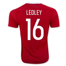 Maillot de LEDLEY Pays de Galles Domicile Euro 2016