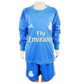 Maillot/Tenue Real Madrid Manche Longue Enfant Gardien bleu 2016/2017