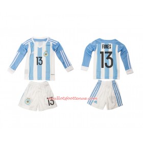 Maillot/Tenue Argentine Funes 13 Enfant Domicile 2016 Manche Longue