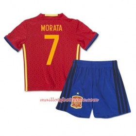 Maillot/Tenue Espagne Morata 7 Enfant Domicile 2016