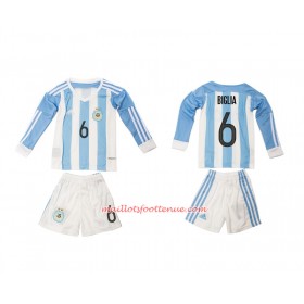 Maillot/Tenue Argentine Biglia 6 Enfant Domicile 2016 Manche Longue