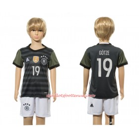 Maillot/Tenue Allemagne Mario Gotze 19 Bortatröja Korta ärmar