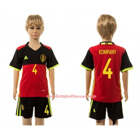 Maillot/Tenue Belgique Kompany 4 Enfant Domicile 2016