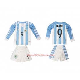 Maillot/Tenue Argentine Higuain 9 Enfant Domicile 2016 Manche Longue