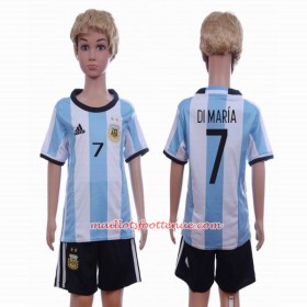 Maillot/Tenue Argentine Di Maria 7 Enfant Domicile 2016