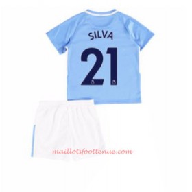 Maillot/Tenue Manchester City David Silva 21 Enfant Domicile 2017/2018
