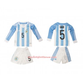 Maillot/Tenue Argentine Gaco 5 Enfant Domicile 2016 Manche Longue