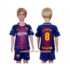 Maillot/Tenue Barcelone Andres Iniesta 8 Enfant Domicile 2018