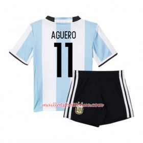 Maillot/Tenue Argentine Sergio Aguero 11 Enfant Domicile 2016