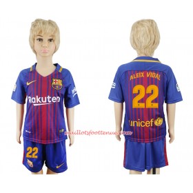 Maillot/Tenue Barcelone Aleix Vidal 22 Enfant Domicile 2018