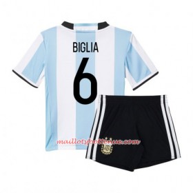 Maillot/Tenue Argentine Biglia 6 Enfant Domicile 2016