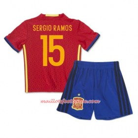 Maillot/Tenue Espagne Ramos 15 Enfant Domicile 2016