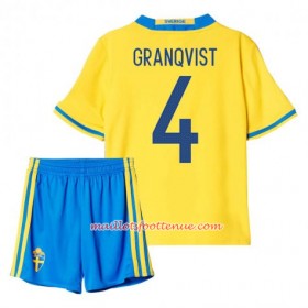 Maillot/Tenue Suède Granqvist 4 Enfant Domicile 2016