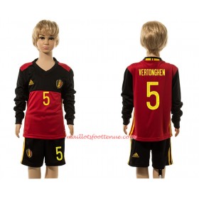 Maillot/Tenue Belgique Manche Longue Vertonghen 5 Enfant Domicile 2016
