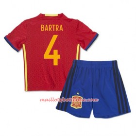 Maillot/Tenue Espagne Bartra 4 Enfant Domicile 2016