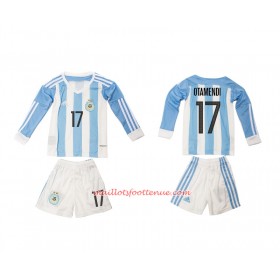 Maillot/Tenue Argentine Otamendi 17 Enfant Domicile 2016 Manche Longue