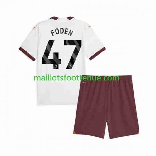 Homme Maillot Phil Foden #47 Marron Troisieme 2024/25 T-Shirt