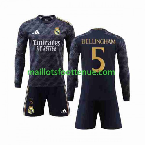 Maillot Real Madrid Bellingham #5 Enfant - Orange Avec Short - Taille Adolescente