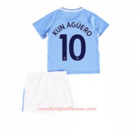 Maillot/Tenue Manchester City Sergio Aguero 10 Enfant Domicile 2017/2018